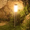 Gräsmattor E27 Vattentät rostfritt stål Pillar Light Aluminium utomhus Garden Lamp Post Landscape Pollards