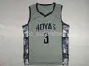 Allen Iverson # 3 Georgetown Hoyas College Basketball Jersey Cousu Bleu Gris Cousu personnalisé Hommes Femmes Jeunesse Basketball Jersey XS-6XL