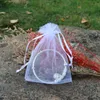 Trekkoord Sieraden Mesh Zakken Zakjes Organza Verpakking Zak Kerst Bruiloft Decoratie Snoep Uittrekbare Opslag Geschenkdisplay 203I