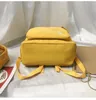 Backpack 2021 de alta qualidade tela impressa S Amarelo Estilo coreano Viagem Estudantes Saco Girls School nylon impermeável