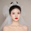 Headpieces 2021 Beautiful Romantic Bride Handmade Pearl Hair Hoop Headdress Integrated Accessories Exquisite Bouffant Wedding