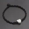 Charmarmband 2021 Family Love Heart Beads 4mm Red Thread String Armband Lucky Handmade rep f￶r kvinnor M￤n smycken