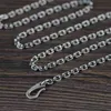 Puro 3 mm di spessore Retro Hook Lock O Link S925 Collana in argento sterling Maglione Catena Gioielli Uomo Donna