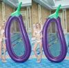 Large Eggplant floats swimming pool Floating Lounge seats ring Adults water bed hammock water sports mattresses Party Toy