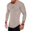 Mens 100% Merino Wool T Shirt Long Sleeve Men's Base Layer Men Merino Wool Shirt Wicking Breathable Anti-Odor Size S-XXL 2020 Y0323