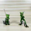 Rana da pesca Figurine Resina Pescatore Miniature Garden Animal Outdoor Hobby Souvenir Craft Novità Decor Ornament Accessori 210924