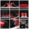 أعلى جودة Jumpman 1 High QG Bred Batent Basketball Shoes Black Red Fashion Mens and Womens Casual Sneaker 555088-063