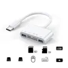 Concentrateurs USB Type C Lecteur de carte USB-C vers SD TF USB3 0 Ports Connexion 5 en 1 Lecteurs de cartes mémoire intelligentes Adaptateur pour Macbook Pro Type-263t