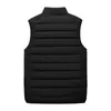 Fashion Mens Down Jacket Sleeveless Vest Winter Thermal Soft Vests Stand Collar Casual Coat veste homme Men Ultralight Waistcoat Y1103