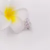 925 Sterling Silber Perlen Magnolia Bloom Charms Passend für europäische Pandora-Schmuckarmbänder Halskette 792088PCZ AnnaJewel