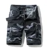 Men's 100% Cotton Military Cargo Shorts 2021 New Spring Summer Men Casual Male Loose Breeches Bermuda Multi-Pocket Short Pants X0705