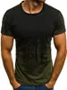 Camiseta masculina cor gradiente topshirt camuflagem roupas exército camiseta casual meninos camisetas musculação camisetas militares hip hop streetwear