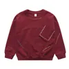 Lente Jongens Kleding Kinderen Sweatshirts Herfst Kinderen Casual T-shirt Losse Jeugd T-shirt Blouse 110-160cm G0917