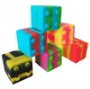 9-ml-Blockform-Silikongläser, Box, Antihaft-Wachsbehälter, Dab-Werkzeug-Aufbewahrungskoffer, Ölhalter SN2025