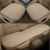 Flax Car Seat Cover Front Rear Linen Fabric Cushion Breathable Protector Mat Pad Universal Auto Interior Styling Truck SUV Van9275533