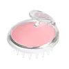 Crystal transparent shampoo brush head massage shampoo massage brush bath brush silicone meridians shampoo comb manufacturer