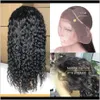 ProductsWater Wave Short Curly Lace Front Hair Pruiken voor zwarte vrouwen Bob Long Deep Frontal Braziliaanse pruik nat en golvende volledige DR1671815