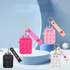 push bubble fidget leksaker myntväska nyckelring hängande silikon sensory squishy stress reliever autism behov för vuxna barn