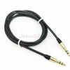 Audio Cable Jack 3.5 MM Male To Male 1M Audio Line Aux Gold-plated Plug Matte Metal Color Cord For Car Headphone Speaker Wire Cord New