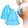 Portable Slim Equipment 2pcs 18cm 21cm Blue Massager Cups Buttock Breast Enlargement Lifting Vacuum Suction Machine Accessory Replacement Cu
