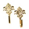 ديكور منزلي آخر 2PCS Curtain Alloy Holdback Hook Fashion تصميم زخرفي للاستخدام 3.7in الملحقات E2S