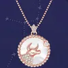 12 Zodiac Sign Necklace Horoscope Libra Crystal Pendants Charm Star Sign Choker Astrology Necklaces gold chains for Women Girl Fashion Jewelry Will and Sandy