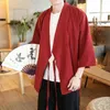 Mäns casual skjortor kinesiska kimono cardigan män 5xl kläder japansk sommarskjorta streetwear 2022 plus xxxxxl