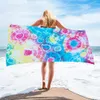 150 * 75 cm Microfiber Square Beach Handdoek Materiaal Tie-Dye-serie voor volwassene