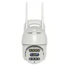 3MP IP-Kamera WIFI Dual-Kamera-Linsensystem PTZ Home Security Kamera 8X Zoom CCTV-Kameras P2P Speed Dome Auto Tracking