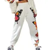 Pantalon femme Capris Littlerossa Streetwear papillon imprimé pantalons de survêtement femmes taille haute Baggy mode Joggers élastique
