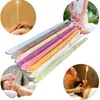 colorful Indian Therapy Ear Candle Natural Aromatherapy Bee Wax Auricular Therapy Ear Candle 8 Colors Coning Brain Ear Care Candle9651741
