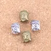 55pcs Antique Silver Bronze Plated buddha head Charms Pendant DIY Necklace Bracelet Bangle Findings 11*9*7mm