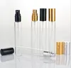 Market Mini Perfume Sample Bottles 15ml Glass Travel Empty Spray Atomizer With Black Gold Silver Cap On Promotion