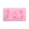 Baby Girls Soft Bow Wide Headbands Kids Solid elastic Bowknot Hairbands Hair Accessories Grosgrain Hairband Ribbon Bows Headdress 20 Colors