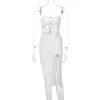 Casual Dresses BOOFEENAA Sexy Cut Out O Ring Bodycon For Women Beach Party Club Outfits White Elegant Midi Dress With Split C16-CZ16