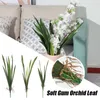 Dekoracyjne kwiaty Wieńce Sztuczne dekoracje Party Supplies Home Decor Symulacja Silicon Heal Orchid Leaf Garden