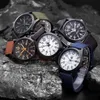 Uomini Orologi di alta qualità degli appuntamenti sportivi per esterni da uomo oliva orologio da polso in acciaio al quarzo per uomo Regoj Hombre H10125122692