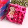 Decoratieve bloemen kransen 8-roses beren poppen zeep bloemen geschenkdoos Valentijnsdag kerstkist romantische decoratie geschenken voor vriendin