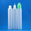 100 Sets/Lot 30ml UNICORN Plastic Dropper Bottles Long Pen Shape Child Proof Cap Safety Long Thin Nozzle Tip For Liquid Juice Lotion Flux Oil Subpack 30 ml