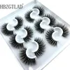 رموش كاذبة HBZGTLAD 6 أزواج 3D MINK LASHES NARTAL DRAY SHALITY MAPER MAPER EXTERSION SILK1542192