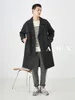 Heren Trench Coats Herfstjas Midden-lengte losse Koreaanse stijl Trendy over-de-knie mannen Spring en Leisure Clothing Viol2222