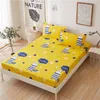 3 pcs colchão conjunto com pillowcase dos desenhos animados crianças equipadas folha elástica rainha elástica / cama king size cama 220217