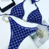 2022 Großhandel Qualität Bikini Neue Frauen Strand Badeanzug Sexy Hot Mit Kette 2 Stück Bandage Badeanzüge S-XL