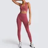 Tenue de yoga sans couture filles vêtements d'exercice costume de gymnastique vêtements de fitness soutien-gorge de sport leggings femmes vêtements de sport vêtements d'entraînement ensembles de yoga survêtements solides