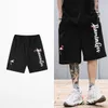 Rétro High Street Dark Souls Shorts Hommes Hip Hop Gothique Lettre Flamingo Imprimer Pantalon Court Marée Marque Skateboard Hommes Shorts X0628