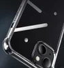 Casos transparentes de silicone à prova de choque transparentes para iPhone 11 12 13 14 Pro Max X Xr XS Max 8 7 6s mais capa traseira