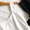 Été tout-match un mot épaule fronde taille sans bretelles minceur double couche robe de gâteau femmes 210507