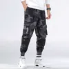 CHAIFENKO Brand Mens Joggers Pants Camouflage Cargo Pants Men Hip Hop Skateboard Jogger Fashion Casual Beam Feet Pant Men M-8XL 210930