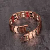 Bracelet en cuivre pur hommes énergie Germanium thérapeutique magnétique Vintage chaîne lien s pour l'arthrite 211124