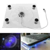 Geneic Laptop USB Cooling Big Fan LED Light Cooler Base Pad Stand 15 "PC Notebook